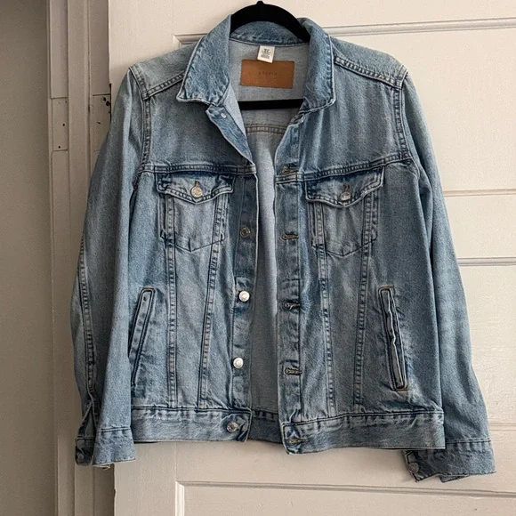 H&M Light Blue Denim Jean Jacket - Picture 3 of 5